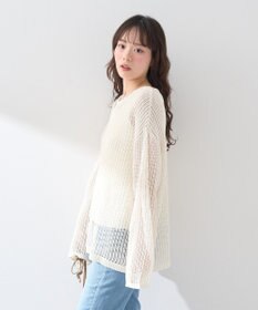 earth music&ecology ＳＥＴ２点メッシュプルオーバー＋タンクトップ