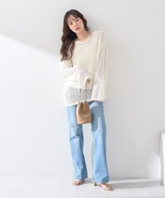 earth music&ecology ＳＥＴ２点メッシュプルオーバー＋タンクトップ