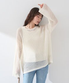 earth music&ecology ＳＥＴ２点メッシュプルオーバー＋タンクトップ