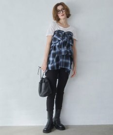 WEGO 【ユニセックス着用ITEM/SMLサイズ展開】オンブレチェックシャツ（LS）