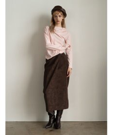 Te chichi スムースアシメロングスリーブプルオーバー《2025Autumn catalog vol.2 item》