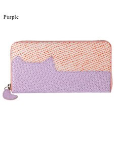tsumori chisato CARRY スプリングねこパズル ラウンドファスナー長財布