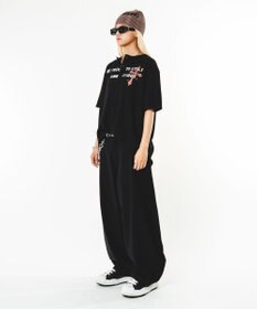 WEGO 【ユニセックス着用ITEM】ハトメバッククロスモチーフパンツ