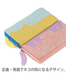 tsumori chisato CARRY スプリングねこパズル ラウンドファスナー長財布