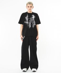 WEGO 【ユニセックス着用ITEM】ハトメバッククロスモチーフパンツ