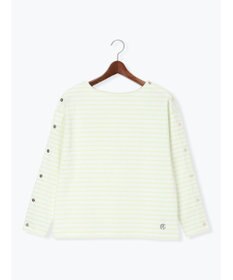 Te chichi ショルダー釦ボーダーカットソー