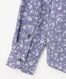 JOSEPH ABBOUD 【洗える】フラワーモチーフストレッチ シャツ