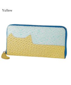 tsumori chisato CARRY スプリングねこパズル ラウンドファスナー長財布