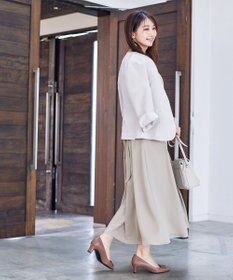 Tiaclasse L 【新色追加・洗える】バックリボン前開きワンピース