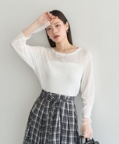 earth music&ecology シアースリーブプルオーバー