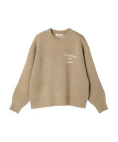 Green Parks 刺繍ロゴニットプルオーバー