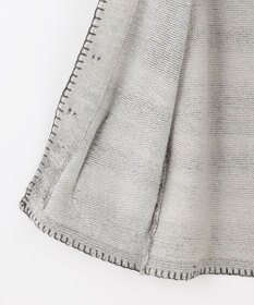 JOSEPH ABBOUD 【キングサイズ・インポート素材/アルパカブレンド/軽い】アルパカブレンドかすりボーダー ニット ジャケット