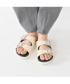 MODE ET JACOMO <carino>厚底ビジューバックルサンダル