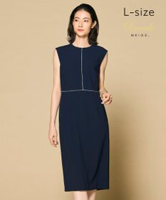 BEIGE， 【洗える・L-size】CINDY / クルーネックドレス