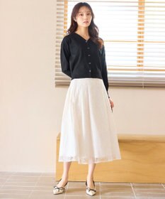 Feroux きらめきチェックフレア スカート