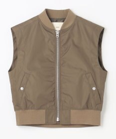 NAVE 【Nave　洗える】リサイクルツイル ノースリーブブルゾン