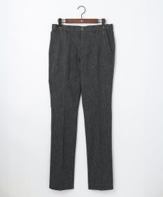 JOSEPH ABBOUD 【キングサイズ・ウエストも伸びる】オーガニックストレッチムリネピケ パンツ