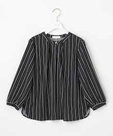 ANY SIS 【接触冷感・吸水速乾・UVケア】エアリードレープスムース 七分袖ブラウス