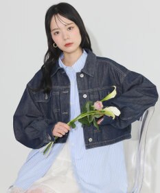 earth music&ecology ショートデニムジャケット