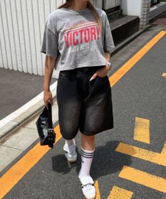 WEGO ヴィンテージウォッシュショートT