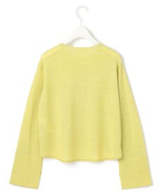 ICB 【洗える】 リネンレーヨンハイゲージ クロップドプルオーバー