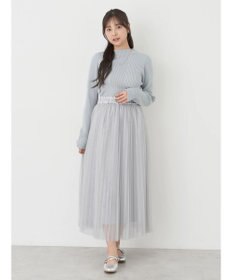 earth music&ecology 切り替えリブニットプルオーバー