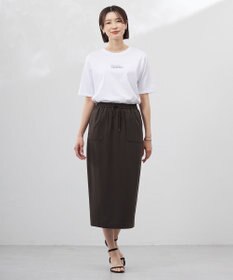 J.PRESS LADIES L 【WEB限定カラーあり・洗える・接触冷感・吸水速乾】Lightジョーゼット ナロー スカート