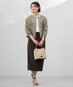 J.PRESS LADIES L 【WEB限定カラーあり・洗える・接触冷感・吸水速乾】Lightジョーゼット ナロー スカート
