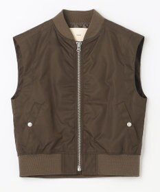 NAVE 【Nave　洗える】リサイクルツイル ノースリーブブルゾン