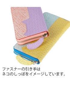 tsumori chisato CARRY スプリングねこパズル ラウンドファスナー長財布