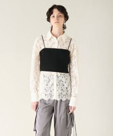 GRACE CONTINENTAL コードレースオーバーシャツ