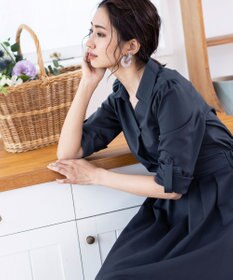 Tiaclasse スキッパーシャツワンピース