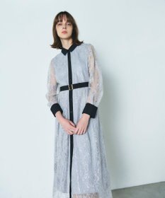 GRACE CONTINENTAL レーススパンコールワンピース