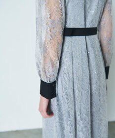 GRACE CONTINENTAL レーススパンコールワンピース