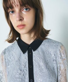 GRACE CONTINENTAL レーススパンコールワンピース