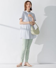 23区 L 【洗える】コットンポプリン ピンタック ブラウス