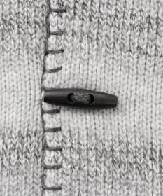 JOSEPH ABBOUD 【キングサイズ・インポート素材/アルパカブレンド/軽い】アルパカブレンドかすりボーダー ニット ジャケット