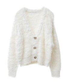 Green Parks ・Ｐｅｔｉｔ　Ｆｌｅｕｒ　シャギーニットカーディガン