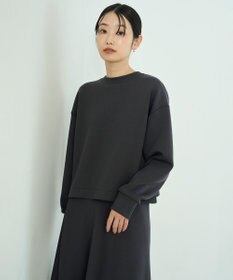 UNFILO 【2WAY】BEAUTY FORM JERSEY ハーフZIP プルオーバー チャコール