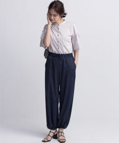 組曲 ギャザースリーブクリア カットソー