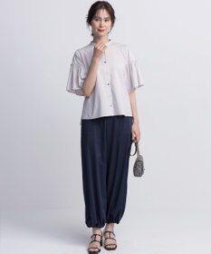 組曲 ギャザースリーブクリア カットソー