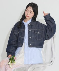 earth music&ecology ショートデニムジャケット