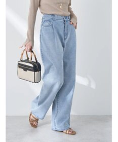 earth music&ecology タックルーズデニムパンツ