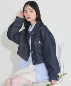 earth music&ecology ショートデニムジャケット