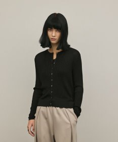 GRACE CONTINENTAL ハイゲージラメニットカーディガン