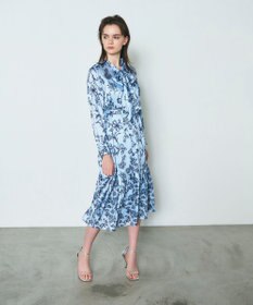 GRACE CONTINENTAL オリエンタルフラワープリントワンピース