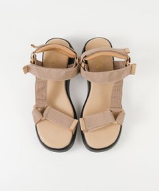 BONTRE 【pied du lapan/ピエドラパン】厚底ベルクロスポーツサンダル/50752ZI