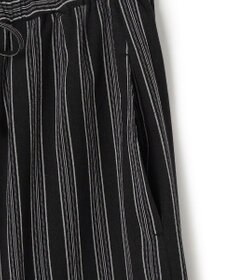 J.PRESS YORK STREET 【WOMEN】リネンストライプ イージーワイド パンツ