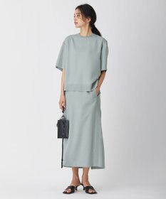 ICB 【WEB限定カラーあり・洗える】 FluidBackSatin スカート