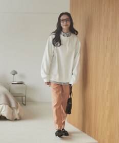 WEGO 【ユニセックス着用ITEM/裏起毛】リラックスフィットスウェットプルオーバー